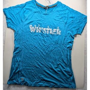 Smartwool Active Tee Womens S/P Blue Merino Wool Scoop Neck NWT